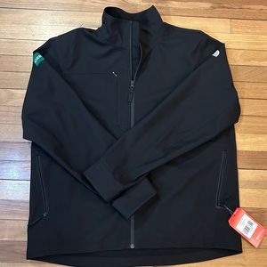 THE NORTH FACE Castle Rock Soft Shell Jacket Mens XL Black With hornitos Logo P6